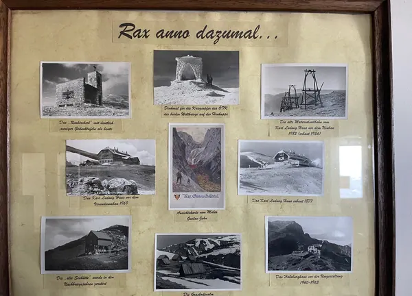 Bildtafel „Rax anno dazumal“
